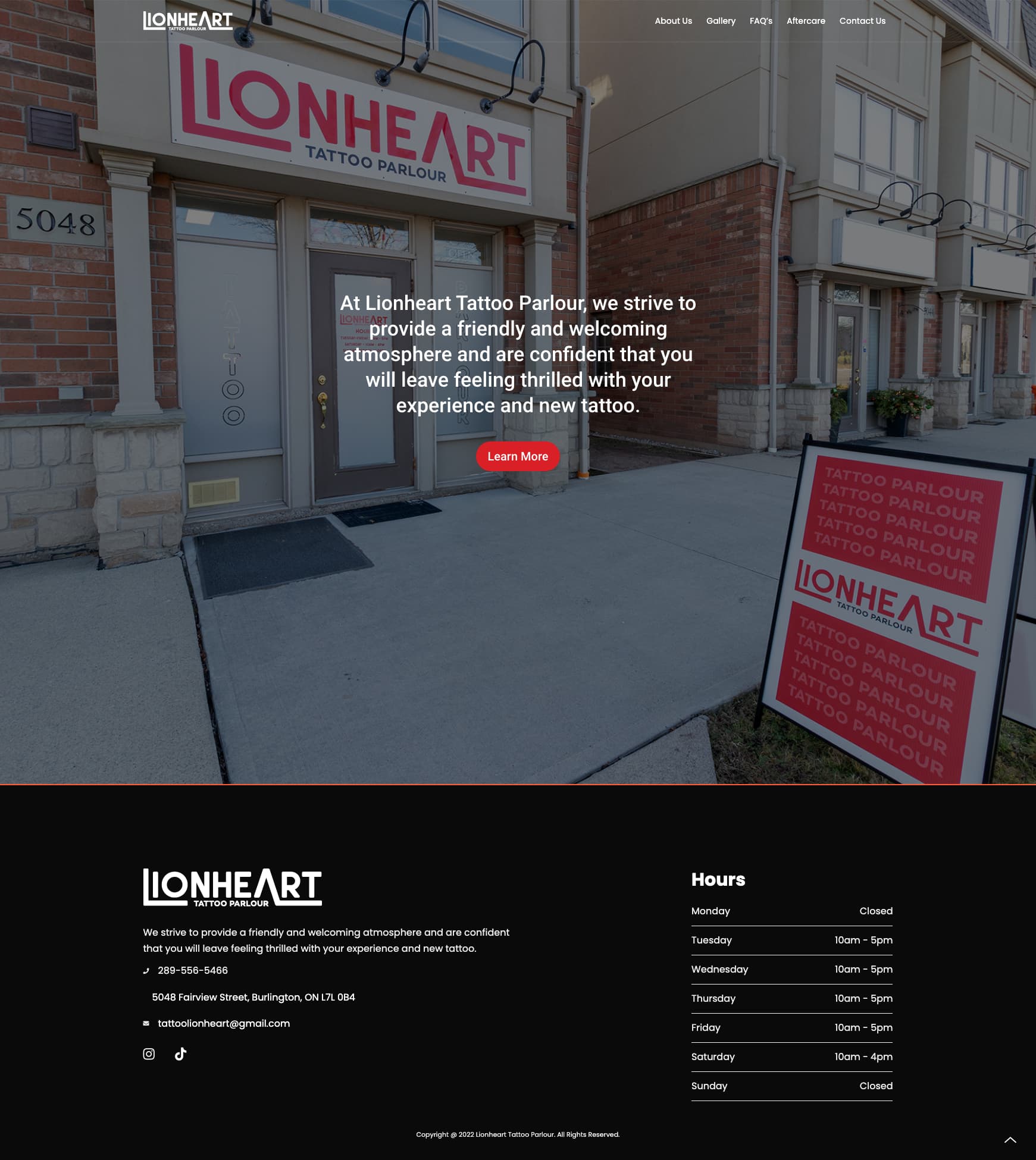 Lionheart Webpage